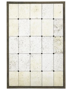 Casa Padrino espejo de pared de lujo 85 x H. 125 cm - Espejo de Diseño con Marco de Acero en Apariencia Antigua