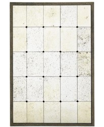 Casa Padrino espejo de pared de lujo 85 x H. 125 cm - Espejo de Diseño con Marco de Acero en Apariencia Antigua