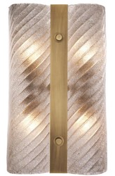Casa Padrino luxury wall lamp antique brass 30 x 8 x H. 48.5 cm - Wall Light with Hand-Blown Glass