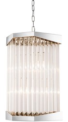 Casa Padrino lustre de salon acrylique de luxe argent 33 x 28,5 x H. 61 cm - Meubles de Salon