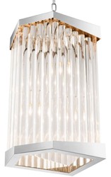 Casa Padrino lustre de salon acrylique de luxe argent 33 x 28,5 x H. 61 cm - Meubles de Salon