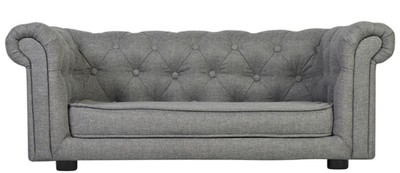 Casa Padrino Divano per Cani e Gatti Chesterfield di Lusso 90 x 48 x H. 34 cm - Vari Colori - Mobili di Lusso per Animali