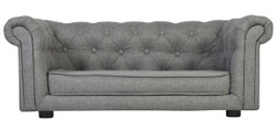 Casa Padrino Divano per Cani e Gatti Chesterfield di Lusso 90 x 48 x H. 34 cm - Vari Colori - Mobili di Lusso per Animali