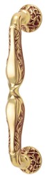 Casa Padrino Set di Maniglia per Porta in Stile Art Nouveau Oro Francese 4,6 x 28 cm - Qualità di Lusso