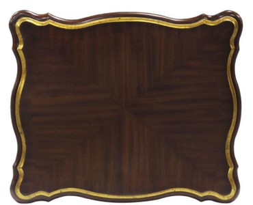 Casa Padrino Luxus Barock Beistelltisch Dunkelbraun / Gold 58 x 48 x H. 66 cm - Luxus Qualität