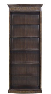 Casa Padrino Luxus Barock Bücherschrank Braun / Dunkelbraun 88 x 34 x H. 222 cm - Luxus Regalschrank im Barockstil