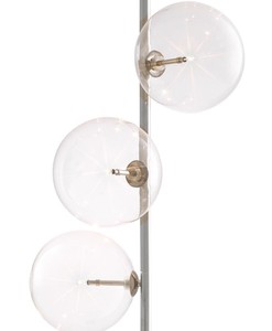 Casa Padrino Luxus Halogen Stehleuchte Silber / Schwarz Ø 44 x H. 190 cm - Energiesparlampe mit edlem Marmorfuß 