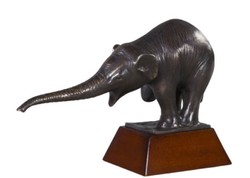 Casa Padrino figura in bronzo di lusso con base in legno elefante bronzo / marrone 42 x 17 x H. 29 cm - Decorazione di Lusso