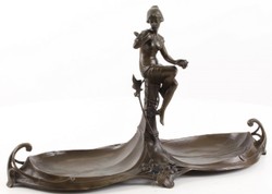 casa padrino barock jugendstil bronze doppel tablett serviertablett hotel restaurant club bar gastronomie deko accessoires möbel