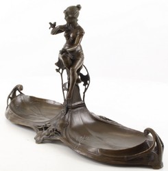casa padrino barock jugendstil bronze doppel tablett serviertablett hotel restaurant club bar gastronomie deko accessoires möbel