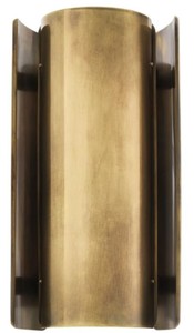 Casa Padrino Luxus Metall Wandleuchte Vintage Messingfarben 16,5 x 12 x H. 31,8 cm - Designer Leuchte
