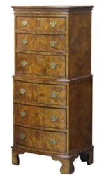 casa padrino luxus barock jugendstil mahagoni wurzelholzfurnier kommode schrank mit 6 schubladen wohnzimmer hotel möbel 