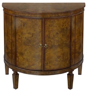 casa padrino luxus barock jugendstil mahagoni halbrunde kommode schrank mit tür wohnzimmer hotel möbel 