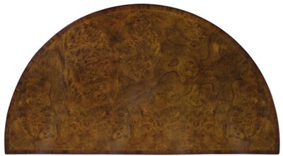 Casa Padrino Luxus Jugendstil Kommode Hellbraun / Braun 84 x 45 x H. 83 cm - Kleiner Halbrunder Schrank mit 2 Türen