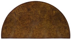 Casa Padrino commode Art Nouveau luxe brun clair / marron 84 x 45 x H. 83 cm - Petit Meuble Demi-Circulaire à 2 Portes