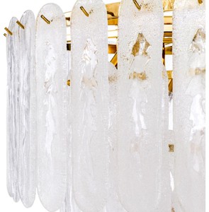 Casa Padrino Luxus Kronleuchter Gold Ø 85 x H. 73 cm - Hotel & Restaurant Kronleuchter mit Mattglas