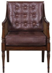 Casa Padrino fauteuil de salon art nouveau de luxe brun foncé / brun 68 x 65 x H. 98 cm - Meubles pour Hôtels