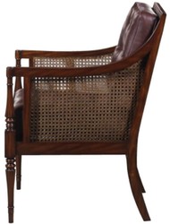 Casa Padrino fauteuil de salon art nouveau de luxe brun foncé / brun 68 x 65 x H. 98 cm - Meubles pour Hôtels