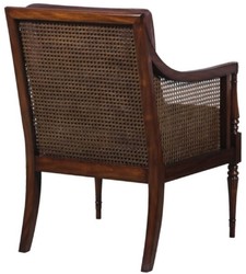 Casa Padrino fauteuil de salon art nouveau de luxe brun foncé / brun 68 x 65 x H. 98 cm - Meubles pour Hôtels