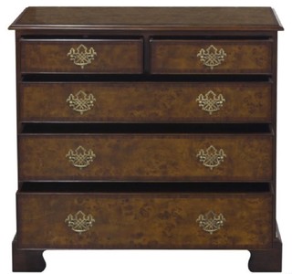 Casa Padrino Luxus Jugendstil Kommode mit 5 Schubladen Braun / Dunkelbraun 92 x 52 x H. 86 cm - Luxus Qualität