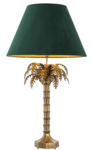 casa padrino luxus designer wohnzimmer hotel restaurant club bar büro palme palmen look design tischleuchte tischlampe mit lampenschirm deko accessoires möbel