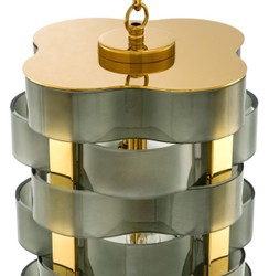 Casa Padrino Lustre de Luxe Or / Vert 33 x 33 x H. 67 cm - Qualité de Luxe