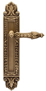 Casa Padrino ensemble de poignée de porte baroque laiton patiné 16,4 x H. 38,2 cm - Qualité de Luxe Fabriqué en Italie