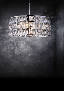 Casa Padrino Luxus Kronleuchter Silber Ø 50 x H. 21,2 cm - Eleganter Kronleuchter mit Kristallglas