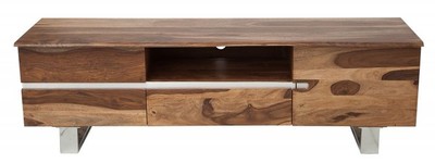 Mobile TV Casa Padrino Designer Natura L.160cm x H.50cm x P.45cm - Credenza - Comò - Legno massello fatto a mano!