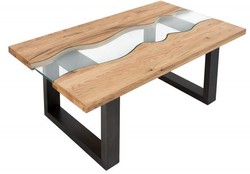 Casa Padrino designer solid wood Sheesham coffee table natural brown 110 x h. 40 cm - living room table