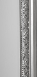 Casa Padrino specchio barocco argento 52 x H. 62 cm - Specchio da Parete in Stile Barocco Fatto a Mano con Sfaccettature e Bellissime Decorazioni
