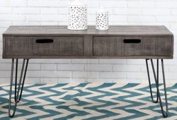 Casa Padrino designer side table Mango Gray 100cm - solid wood