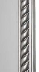 Casa Padrino Miroir Mural de Salon Baroque Argent Antique 72 x H. 162 cm - Miroir Fabriqué à la Main en Style Baroque