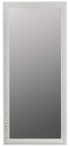 Casa Padrino Baroque Living Room Wall Mirror Antigue White / Gold 72 x H. 162 cm - Handcrafted Mirror in Baroque Style