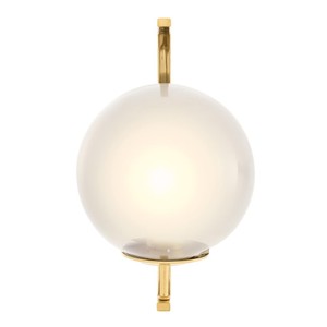 Casa Padrino Designer Wohnzimmer Wandleuchte Gold 20 x 30 x H. 32 cm - Designermöbel
