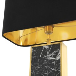 casa padrino luxus designer wohnzimmer hotel restaurant club bar büro tischleuchte tischlampe mit lampenschirm deko accessoires möbel