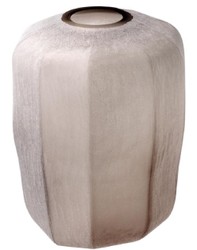 Casa Padrino jarrón de lujo color arena Ø 33 x H. 42 cm - Decoración de salón de lujo