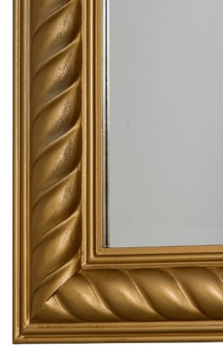 Casa Padrino Baroque Mirror / Wall Mirror Antique Gold 62 x H. 82 cm - Furniture in Baroque Style Casa Padrino Baroque Mirror / Wall Mirror Antique Gold 62 x H. 82 cm - Furniture in Baroque Style