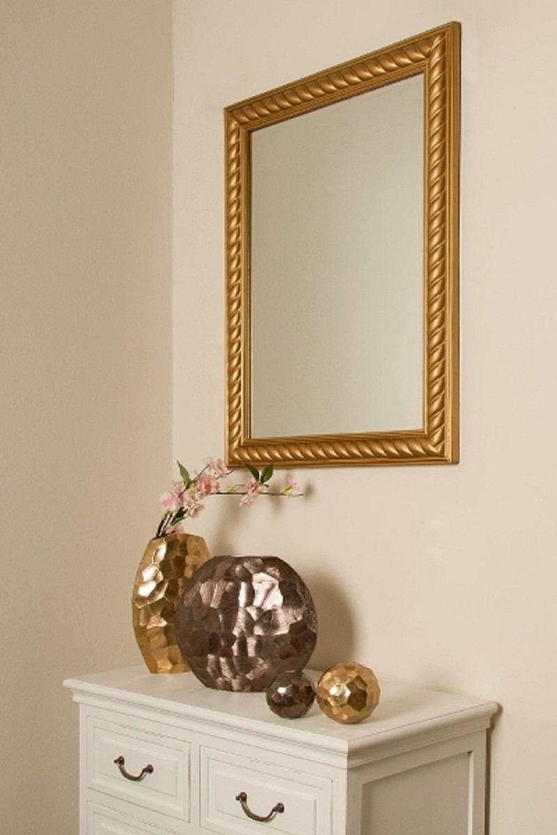 Casa Padrino Baroque Mirror / Wall Mirror Antique Gold 62 x H. 82 cm - Furniture in Baroque Style Casa Padrino Baroque Mirror / Wall Mirror Antique Gold 62 x H. 82 cm - Furniture in Baroque Style