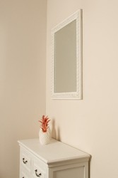 Casa Padrino Baroque Mirror Antique White / Gold 62 x H. 82 cm - Baroque Wall Mirror