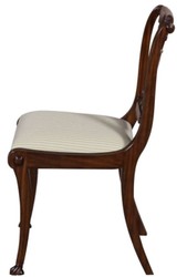 Casa Padrino chaise de salle à manger baroque de luxe marron / or 63 x 51 x H. 104 cm - Mobilier de Salle à Manger