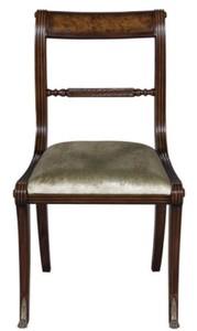 Casa Padrino chaise de salle à manger baroque de luxe marron / or 50 x 51 x H. 86 cm - Qualité de Luxe