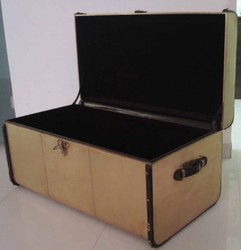 Casa Padrino Luxury Chest Brass / Black 100 x 53 x H. 49 cm - Luxury Decoration Accessories
