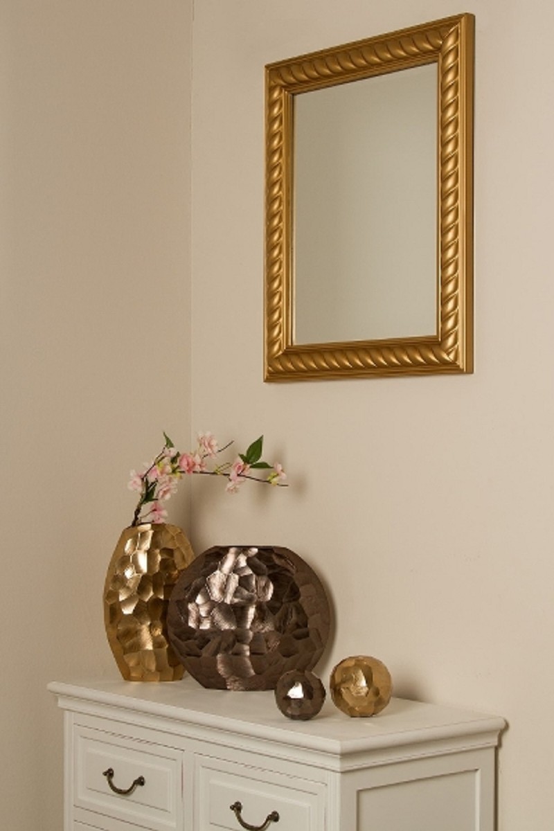 Casa Padrino Specchio / Specchio da Parete Barocco Oro Antico 52 x H. 62 cm - Mobili Barocchi Casa Padrino Specchio / Specchio da Parete Barocco Oro Antico 52 x H. 62 cm - Mobili Barocchi