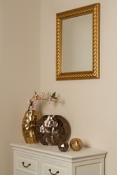 Casa Padrino Specchio / Specchio da Parete Barocco Oro Antico 52 x H. 62 cm - Mobili Barocchi