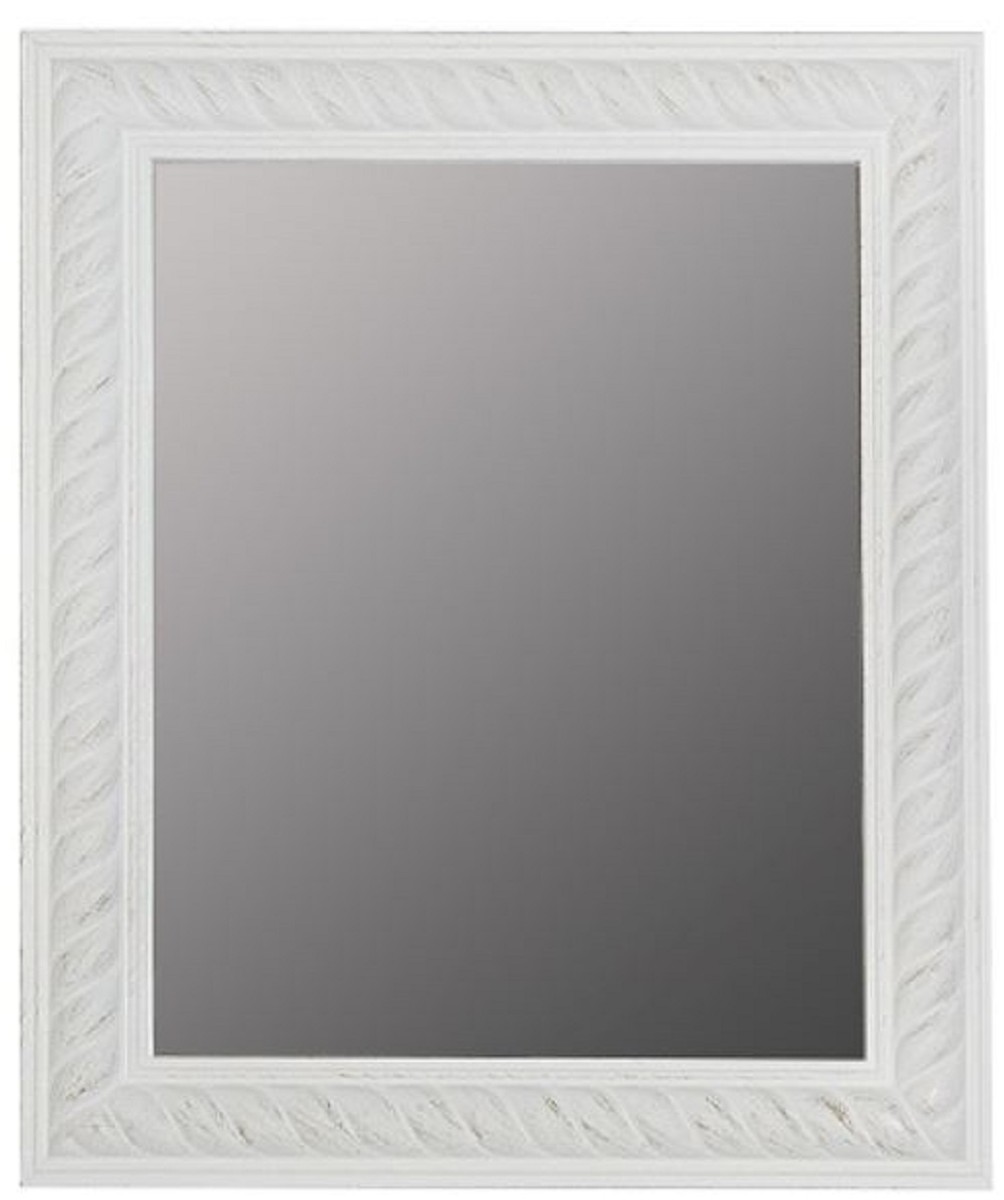 Casa Padrino specchio da parete barocco bianco antico / oro 52 x H. 62 cm - Specchio Barocco Casa Padrino specchio da parete barocco bianco antico / oro 52 x H. 62 cm - Specchio Barocco