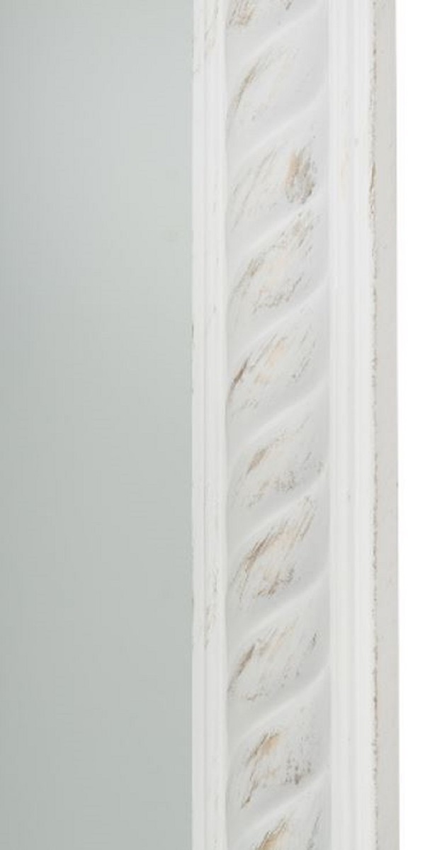 Casa Padrino specchio da parete barocco bianco antico / oro 52 x H. 62 cm - Specchio Barocco Casa Padrino specchio da parete barocco bianco antico / oro 52 x H. 62 cm - Specchio Barocco