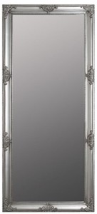 Casa Padrino Specchio da Parete Barocco Argento 72 x H. 162 cm - Specchio in Stile Barocco con Cornice in Legno e Splendide Decorazioni Casa Padrino Specchio da Parete Barocco Argento 72 x H. 162 cm - Specchio in Stile Barocco con Cornice in Legno e Splendide Decorazioni
