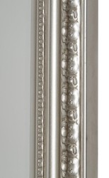 Casa Padrino Espejo de Pared Barroco Plata 72 x H. 162 cm - Espejo Barroco Hecho a Mano