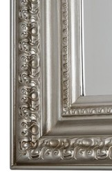 Casa Padrino Espejo de Pared Barroco Plata 72 x H. 162 cm - Espejo Barroco Hecho a Mano